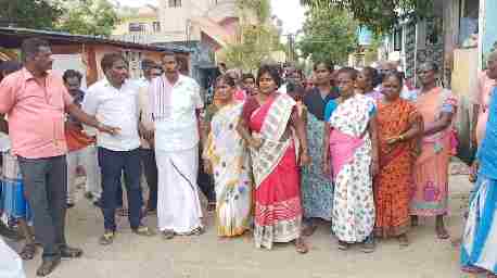 சிக்கராயபுரம் ஊராட்சியில் 11 வது வார்டில் பொதுமக்கள் ஆர்ப்பாட்டம்.