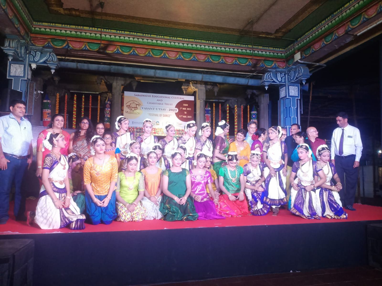 சரஸ்வதி கல்வி கலாச்சார அறக்கட்டளை சார்பாக வசந்த் உட்சவ் 2023 கலை நிகழ்ச்சி நடைபெற்றது.