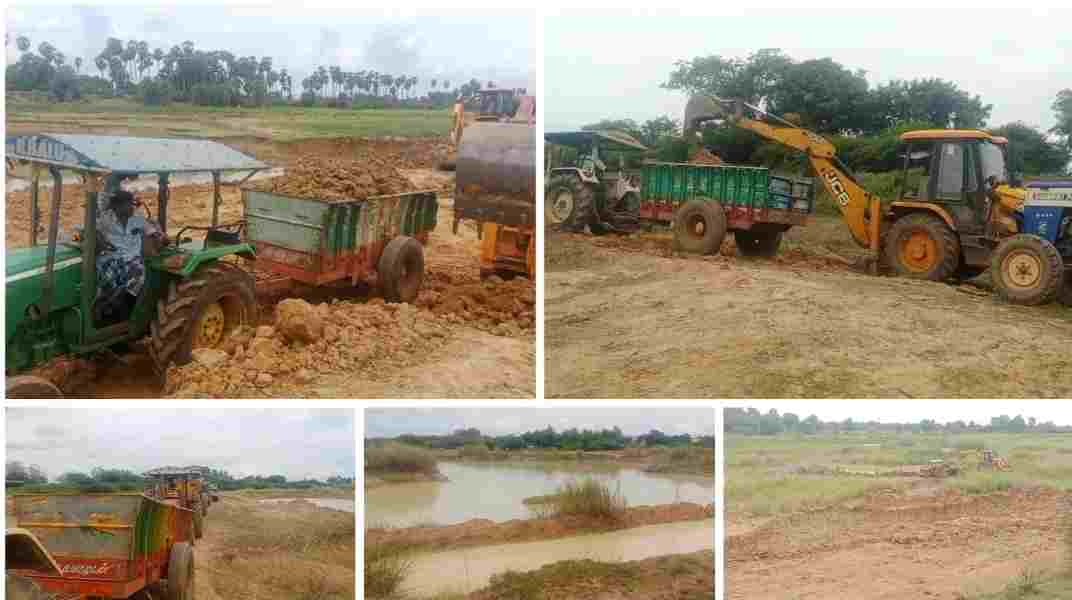 ஸ்ரீமுஷ்ணத்தில் நிலத்திற்கு மண் அடிப்பதாக கூறி செங்கல் சூளைக்கு விற்பனை