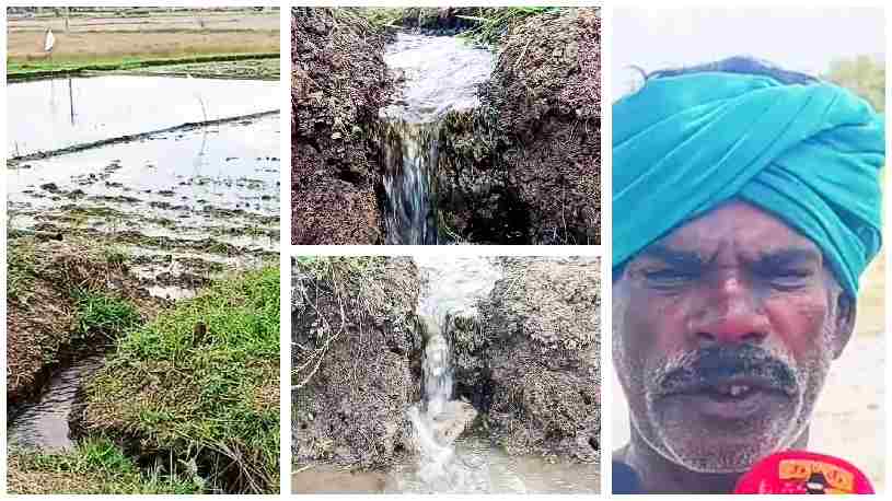 கொள்ளிடம் கூட்டு குடிநீர் குழாயில் உடைப்பு ஏற்பட்டு 2 மாதங்களாக பல்லாயிரக்கணக்கான லிட்டர் வீணாக வயல்வெளியில் வழிந்தோடும் குடிநீர்.