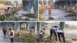 மதுரவாயல் அருகே தரை பாலம் வெள்ளத்தில் கல்லூரி மாணவர்கள் ஆபத்தான முறையில் கடந்து செல்வது அதிர்ச்சியை ஏற்படுத்தியுள்ளது. 