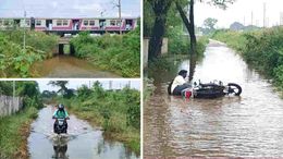 செவ்வாப்பேட்டை ரயில் நிலையம் அருகில் உள்ள சுரங்கப்பாதை குண்டும் குழியுமாக இருப்பதால் கீழே வீழுந்து விபத்து ஏற்படும் அபாயம் .